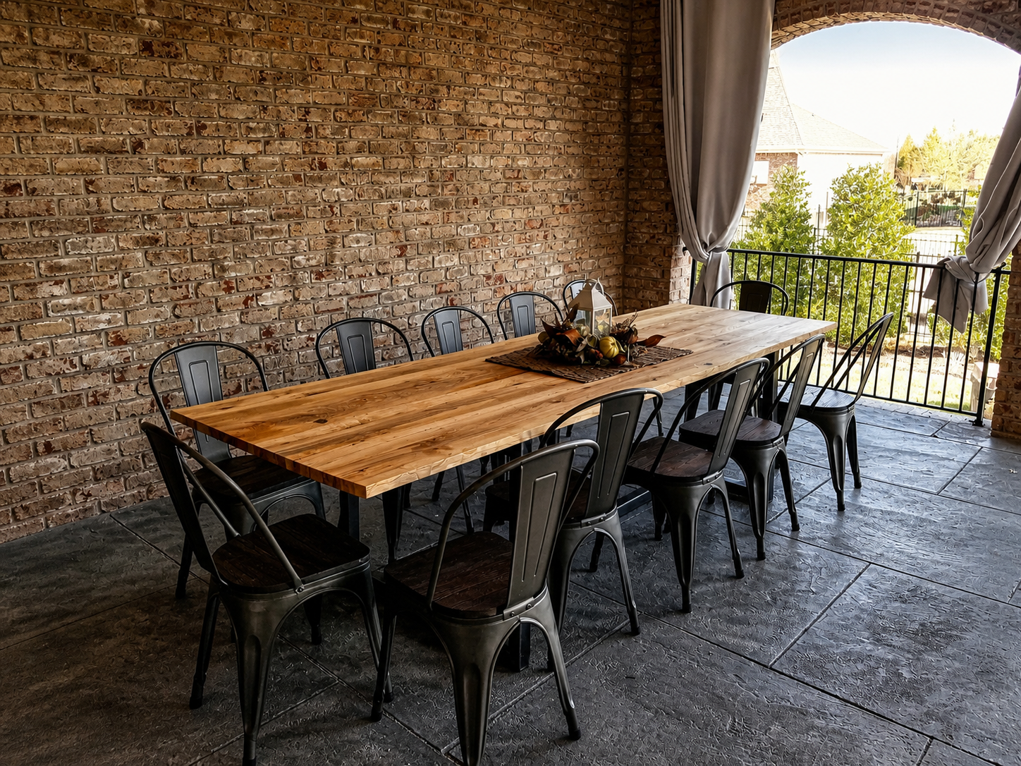 10 foot ash outdoor table