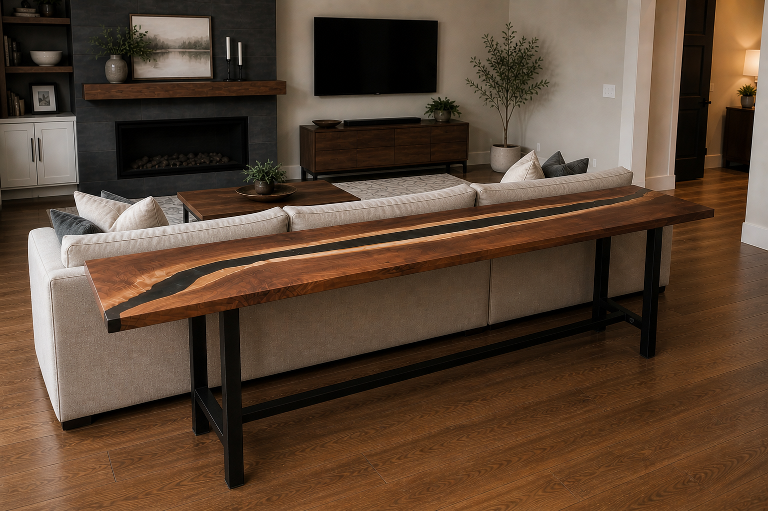 12 foot river sofa table