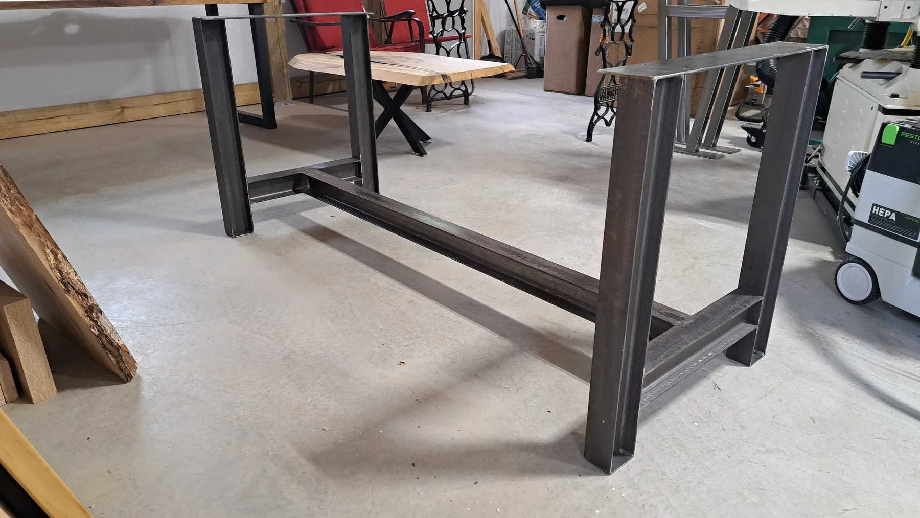 Ash dining table from historic tree behind the build photo 6