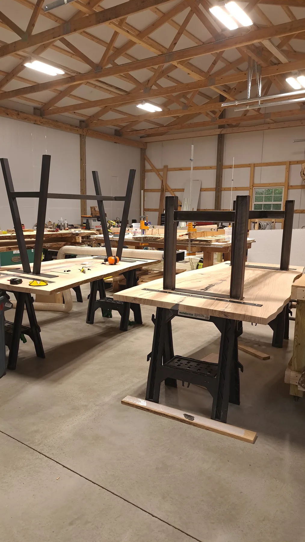 Ash dining table from historic tree behind the build photo 8