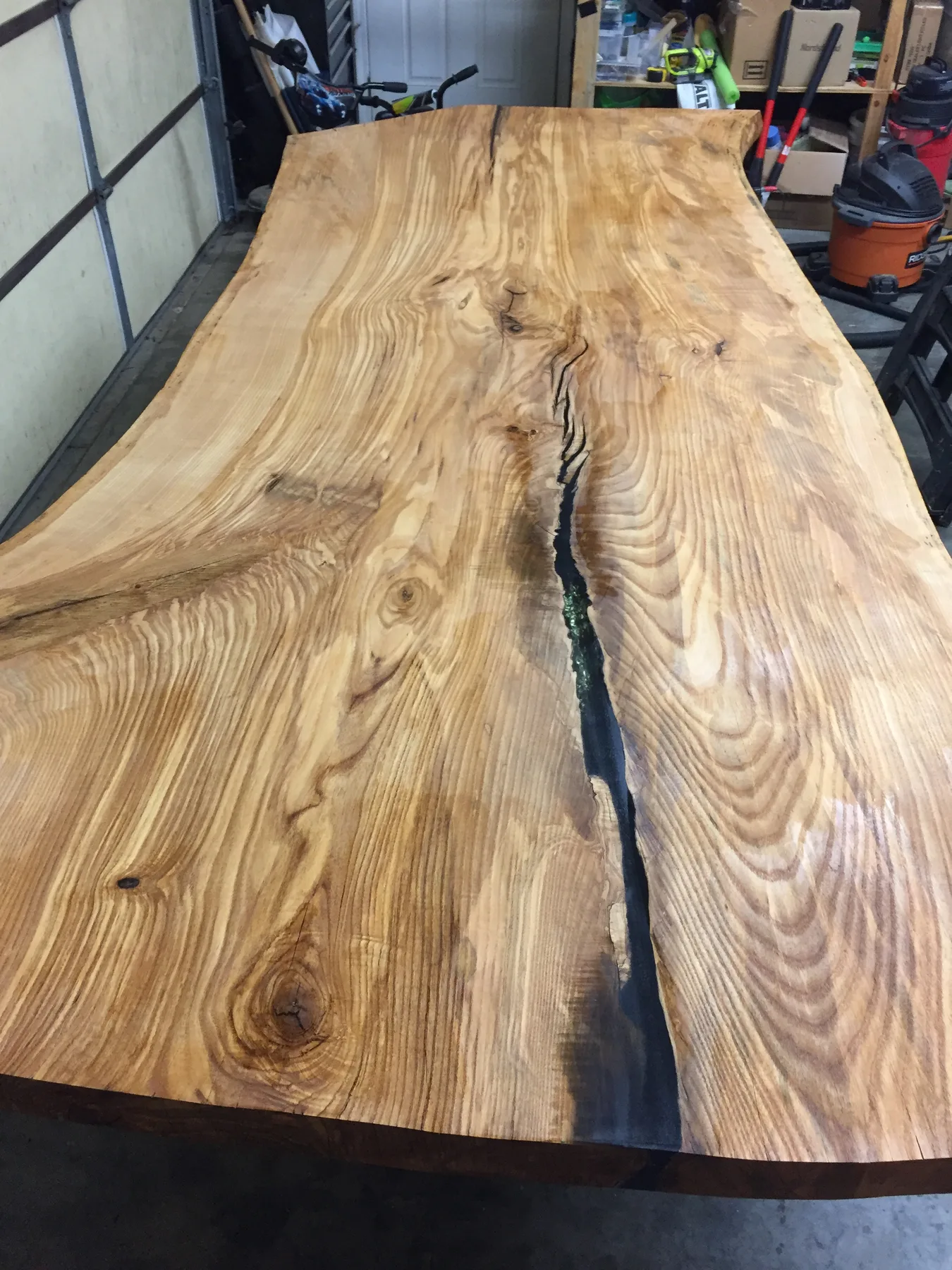 Ash Dining Table behind the build photo 2