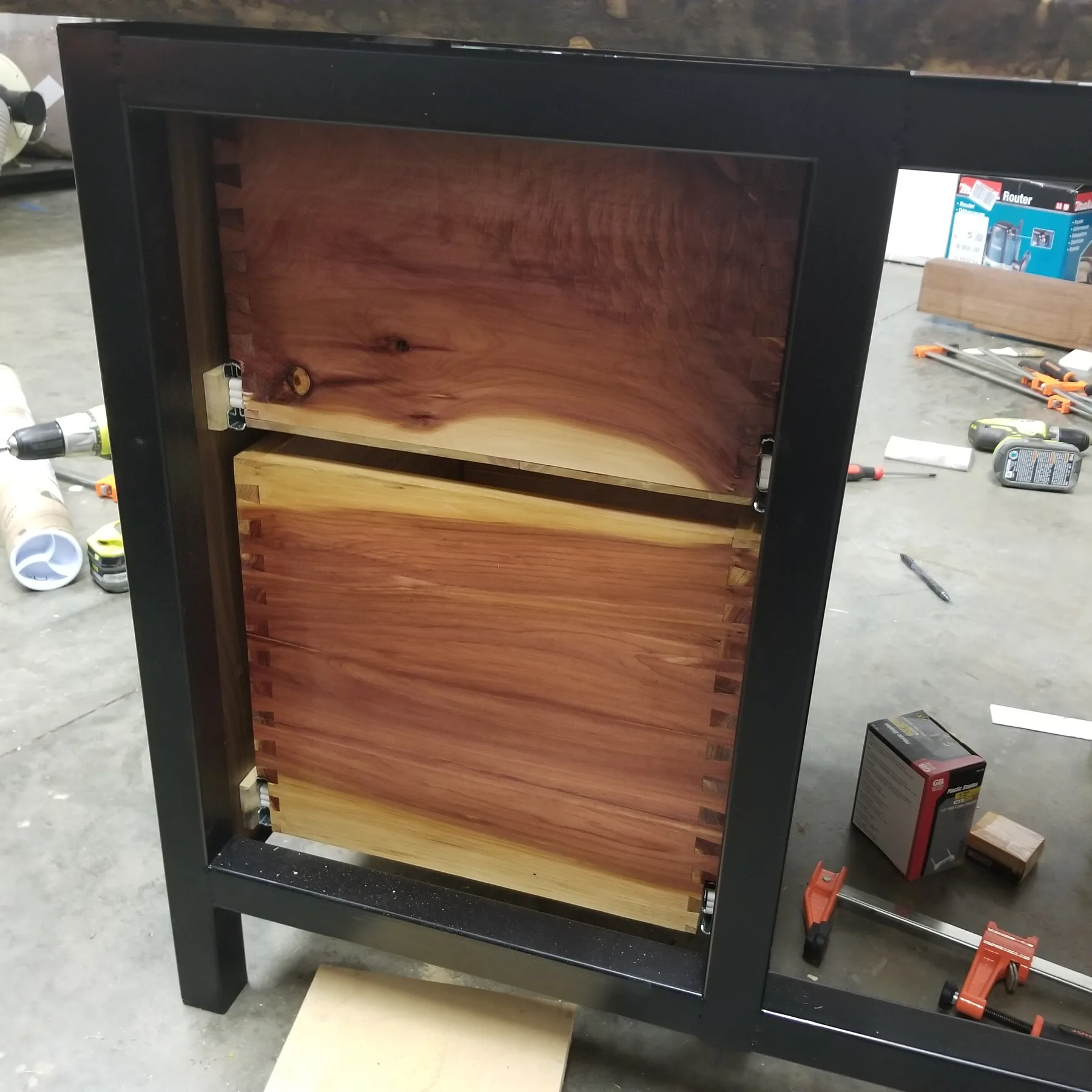 Custom desks behind the build photo 9
