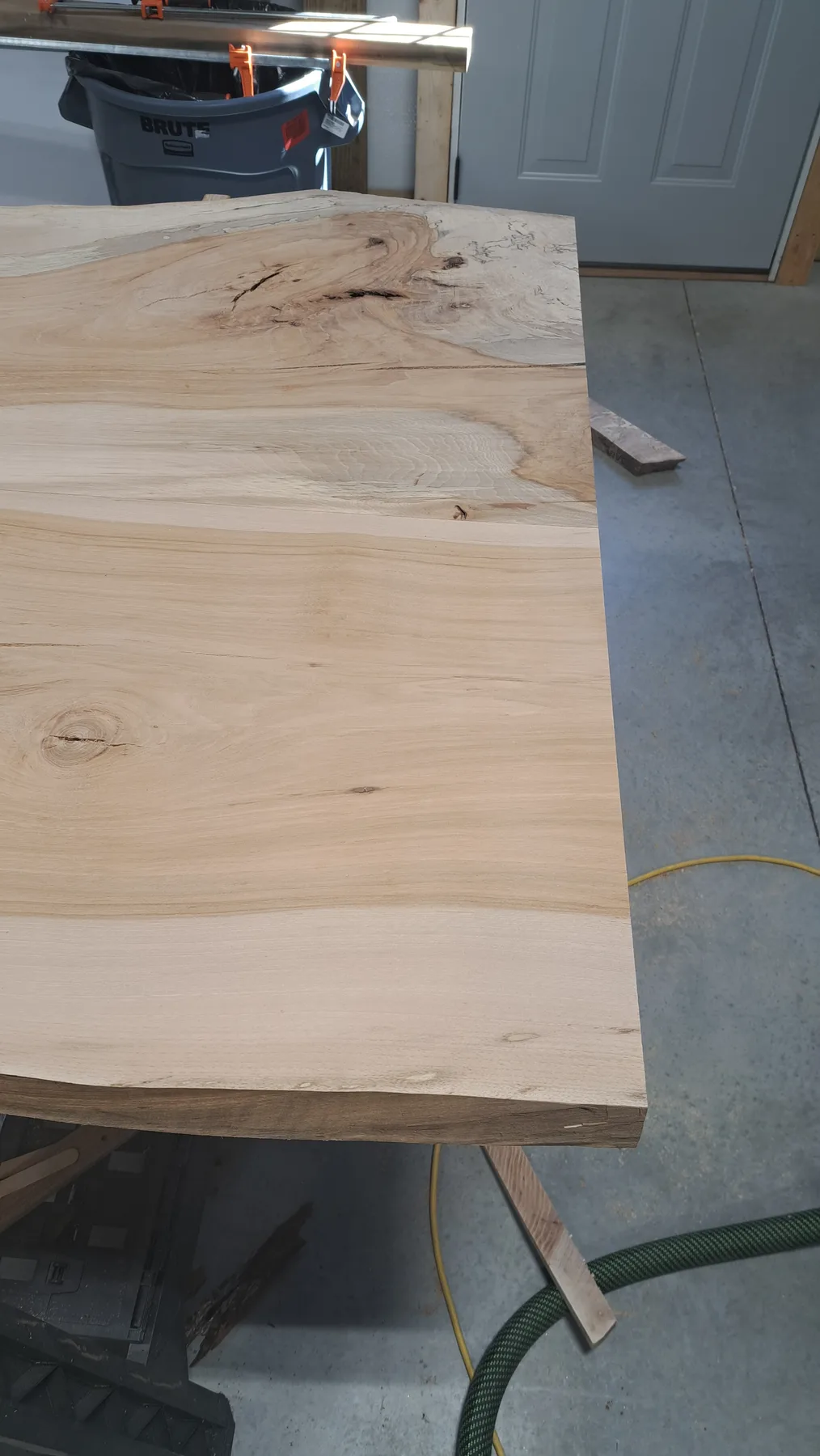 historic pecan dining table behind the build photo 4