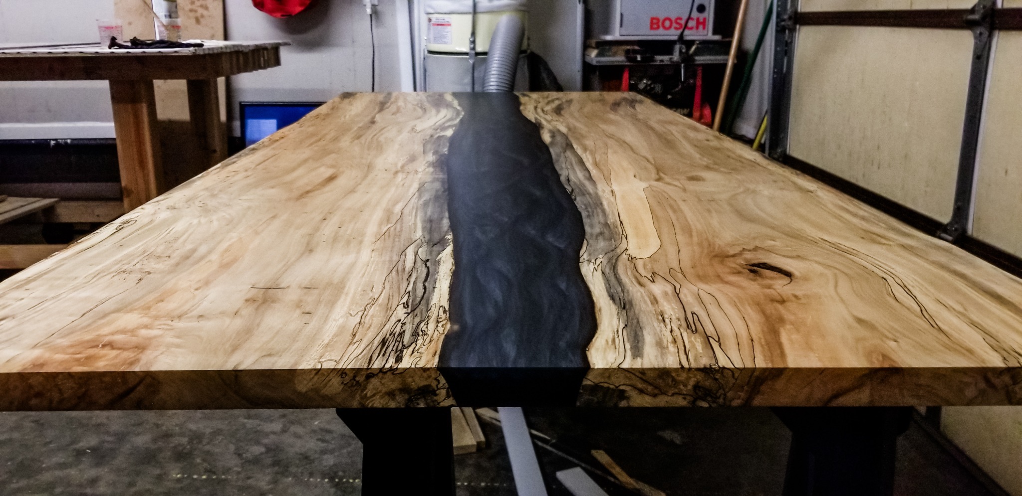 Black Epoxy River Dining Table