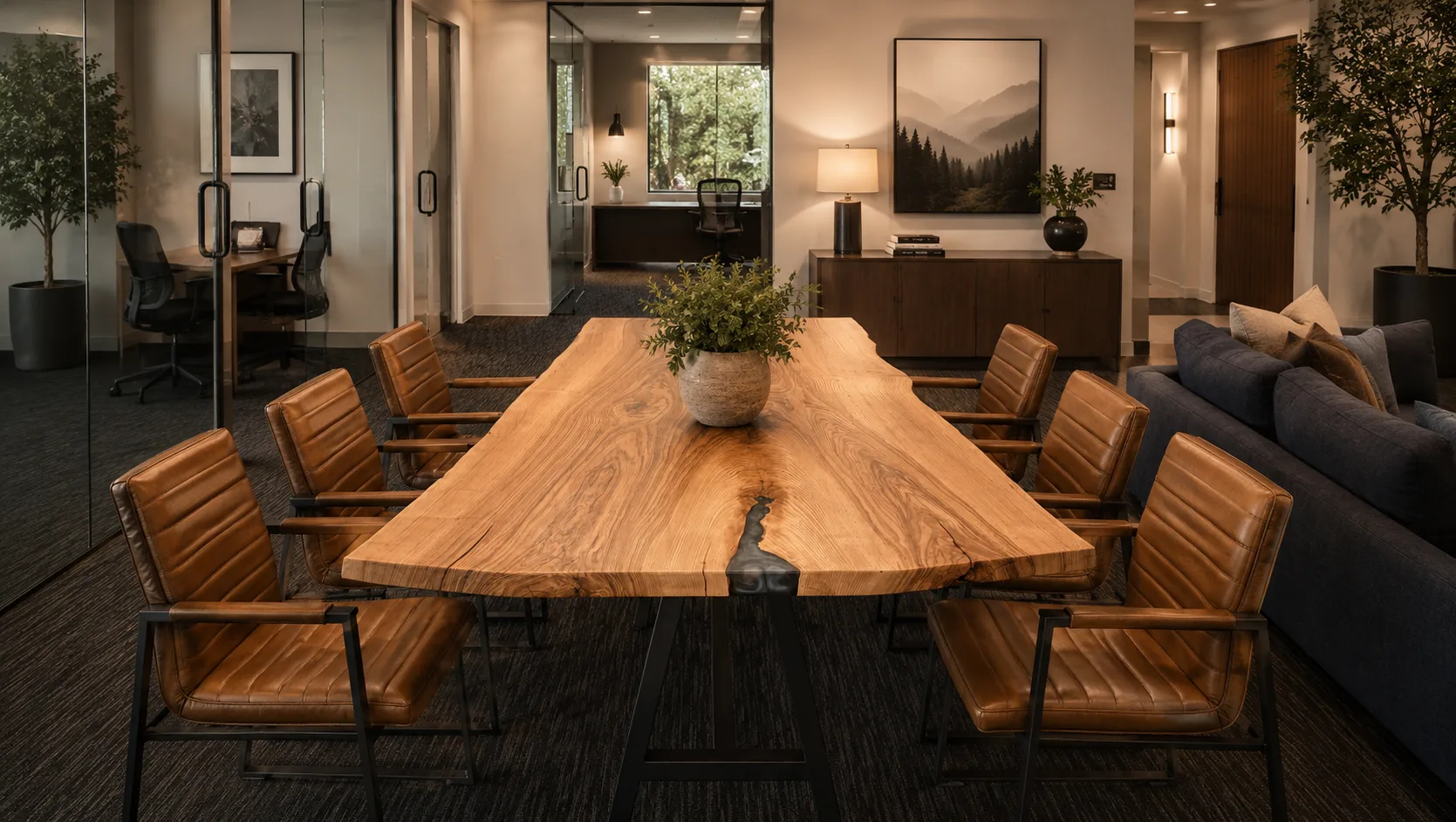 Pair of ash tables