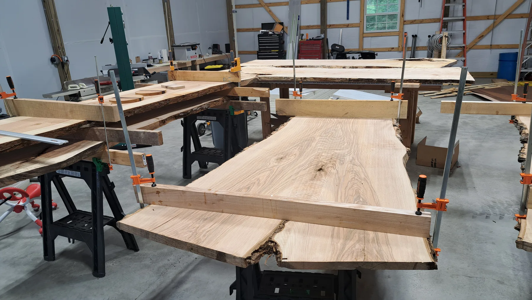 Pair of ash tables behind the build photo 4