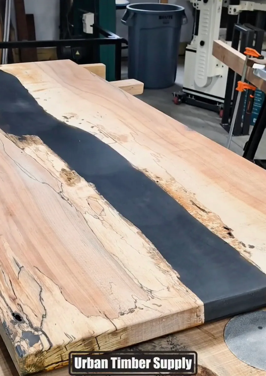 Resin River tables behind the build photo 4